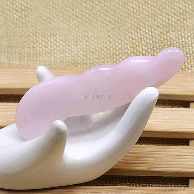 Natural Rose Quartz Jade Guash - огляд і ціна Gua Sha Tool Rose Quartz