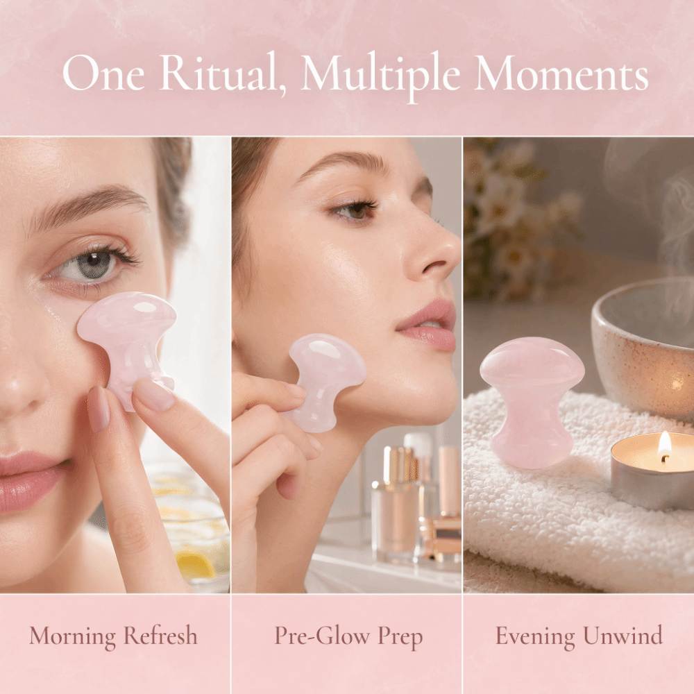 Crystal Rose Quartz Massage St - огляд і ціна Gua Sha Tool Rose Quartz