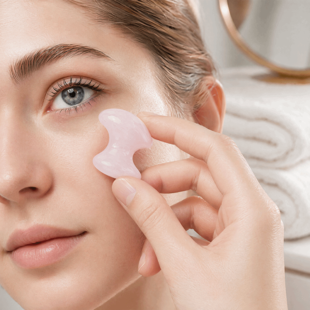 Crystal Rose Quartz Massage St - огляд і ціна Gua Sha Tool Rose Quartz