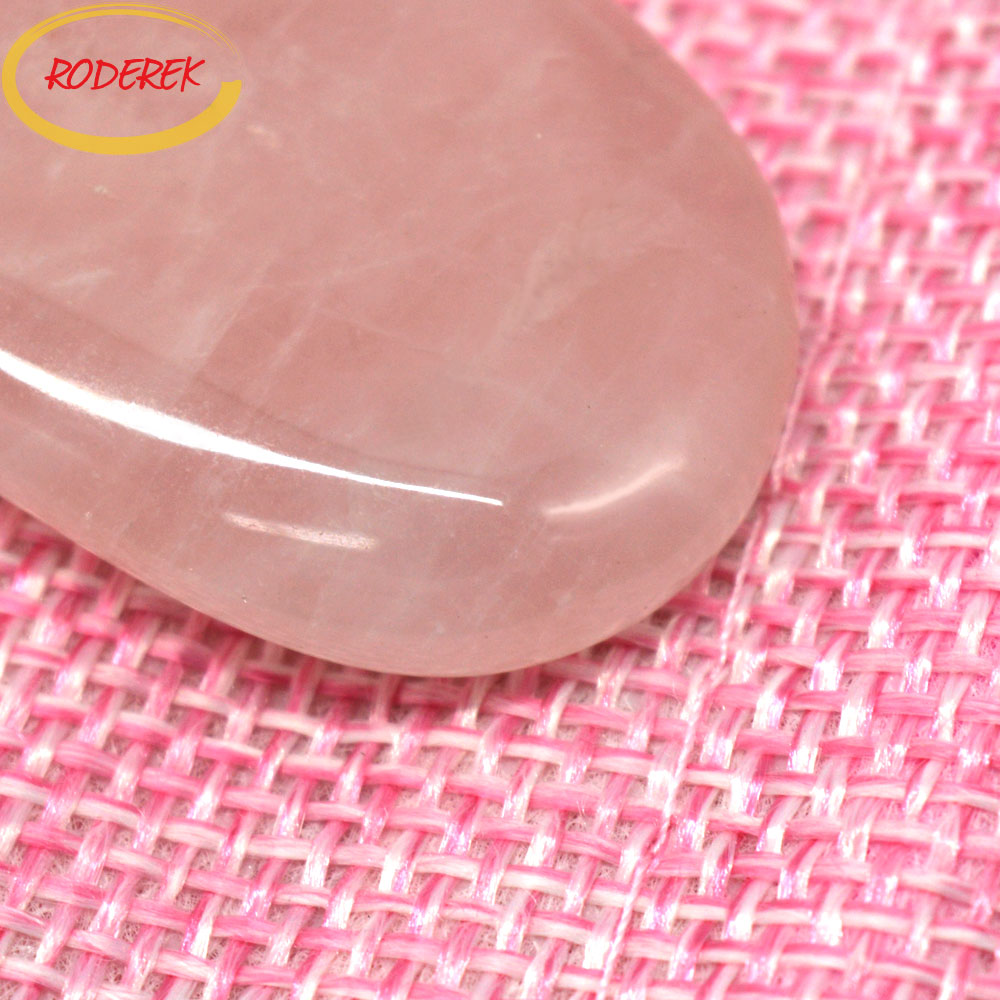 Jade Guasha Plate Natural Rose - огляд і ціна Gua Sha Tool Rose Quartz