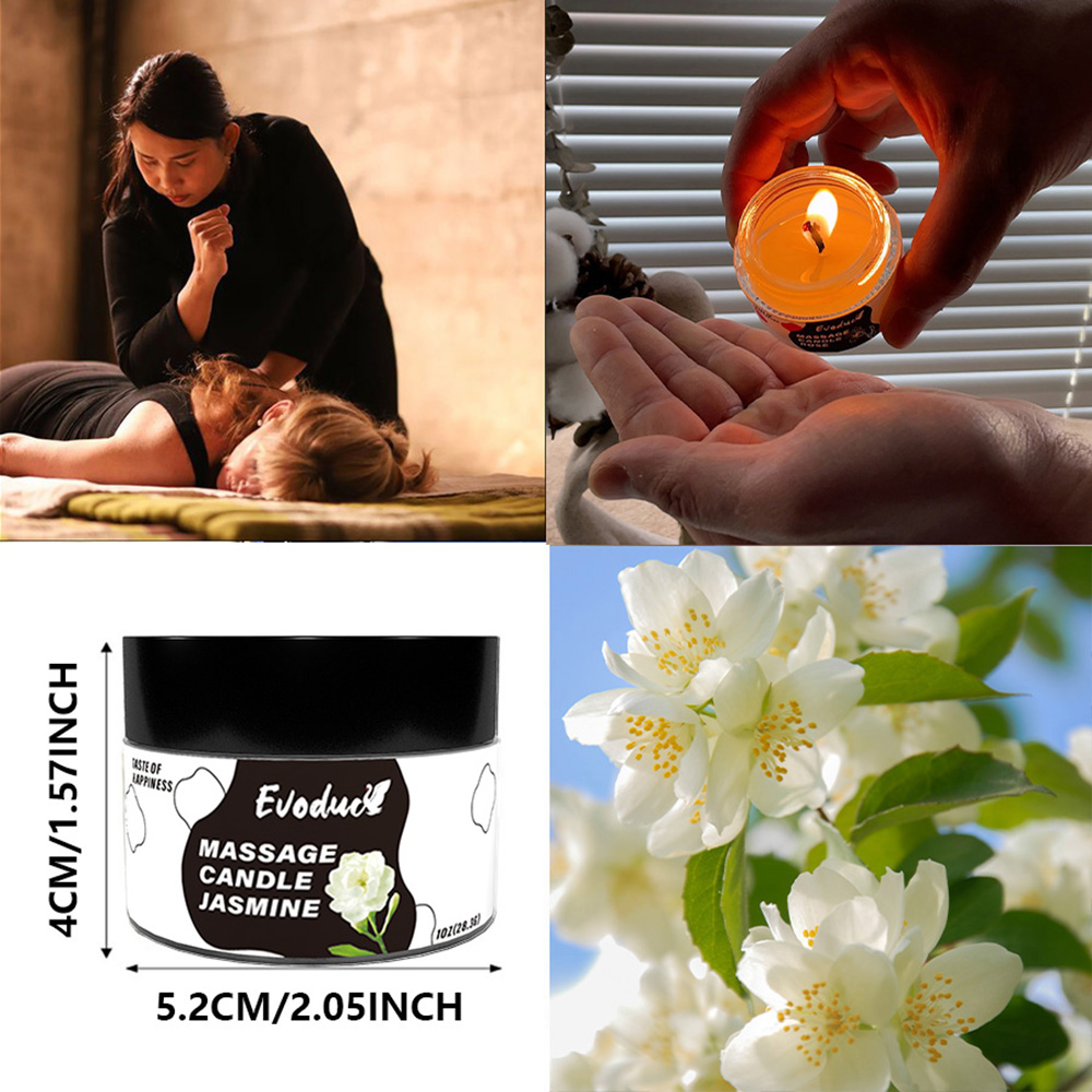 Massage Oil Candle Jasmine Soy - огляд і ціна Massage Candle Melting