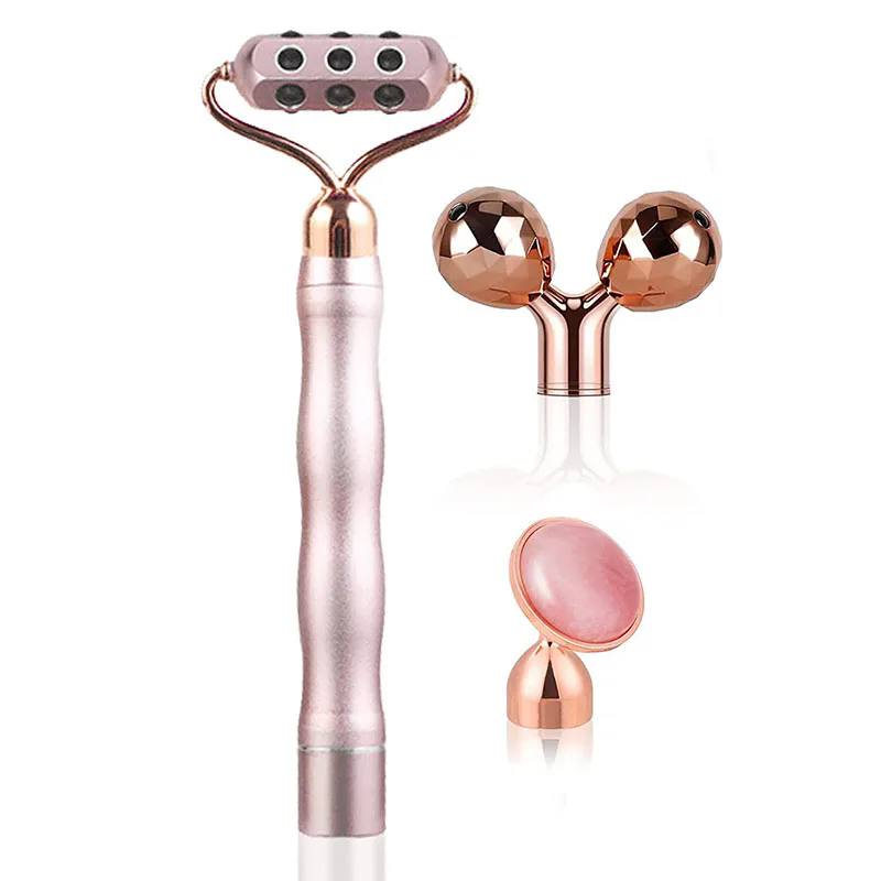 3 In 1 3D Roller Germanium Sto - огляд і ціна Gua Sha Tool Rose Quartz