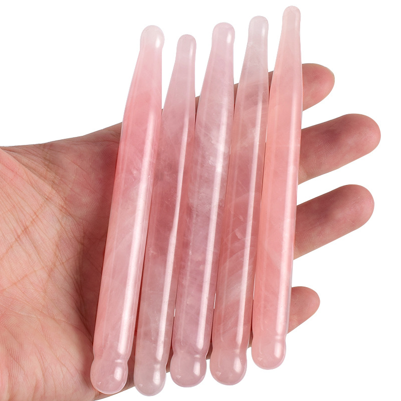 Eye Massage Pen Natural Rose Q - огляд і ціна Gua Sha Tool Rose Quartz