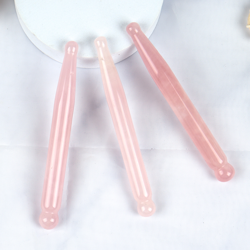 Eye Massage Pen Natural Rose Q - огляд і ціна Gua Sha Tool Rose Quartz