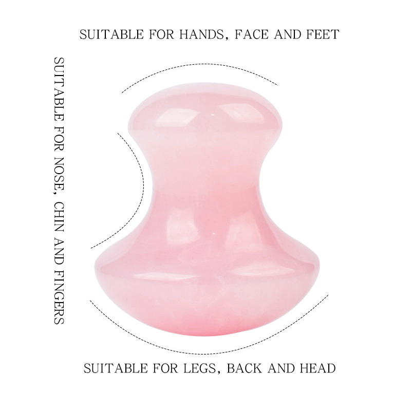 Natural Rose Quartz Gua Sha Sc - огляд і ціна Gua Sha Tool Rose Quartz