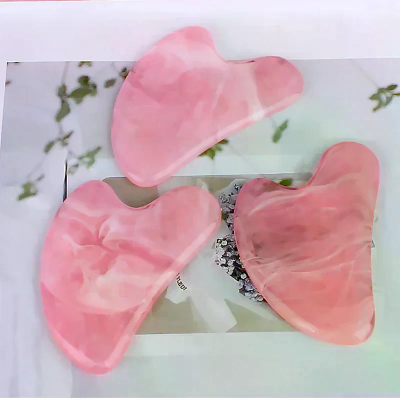 Natural Stone Jade Gouache Scr - огляд і ціна Gua Sha Tool Rose Quartz