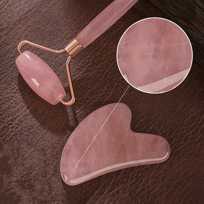 Rose Quartz Face Roller Gua Sh - огляд і ціна Gua Sha Tool Rose Quartz
