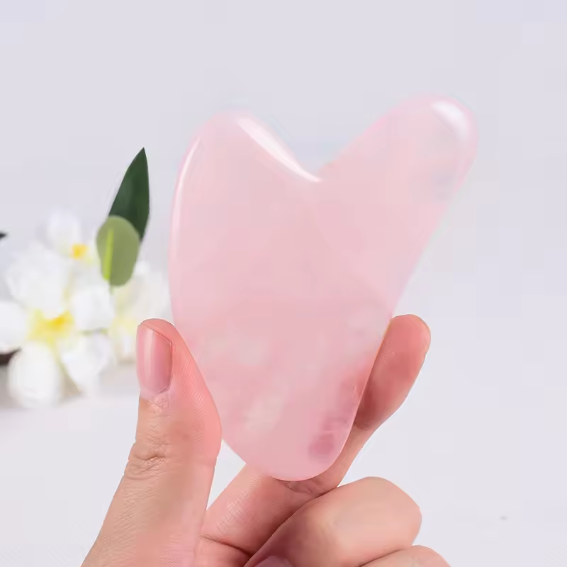 Natural Stone Jade Gouache Scr - огляд і ціна Gua Sha Tool Rose Quartz