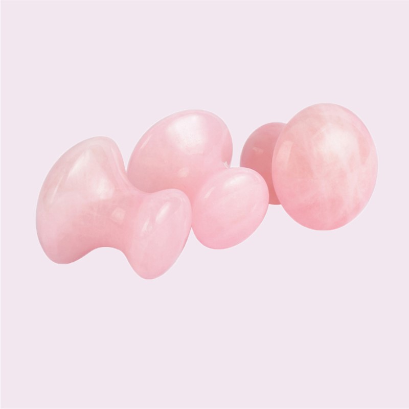 1pc Mushroom Shape Guasha Faci - огляд і ціна Gua Sha Tool Rose Quartz