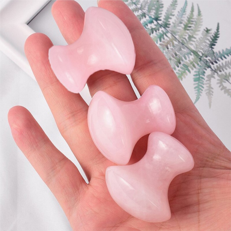 1pc Mushroom Shape Guasha Faci - огляд і ціна Gua Sha Tool Rose Quartz