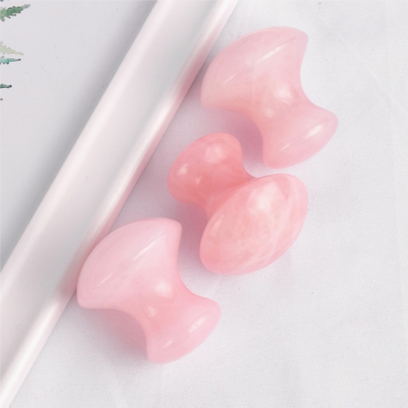 1pc Mushroom Shape Guasha Faci - огляд і ціна Gua Sha Tool Rose Quartz