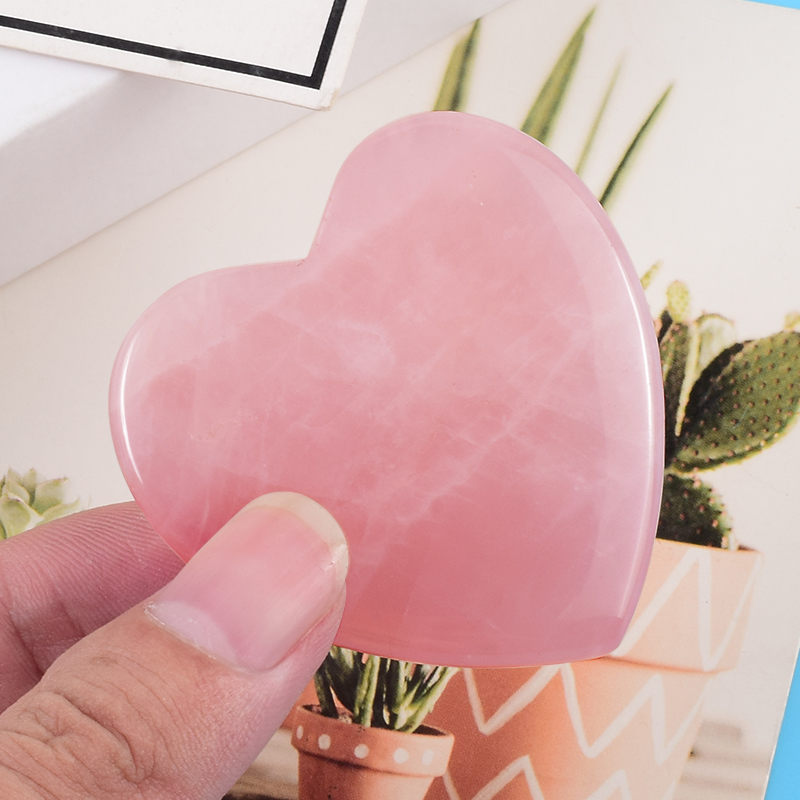 Rose Quartz Heart Shape Face C - огляд і ціна Gua Sha Tool Rose Quartz